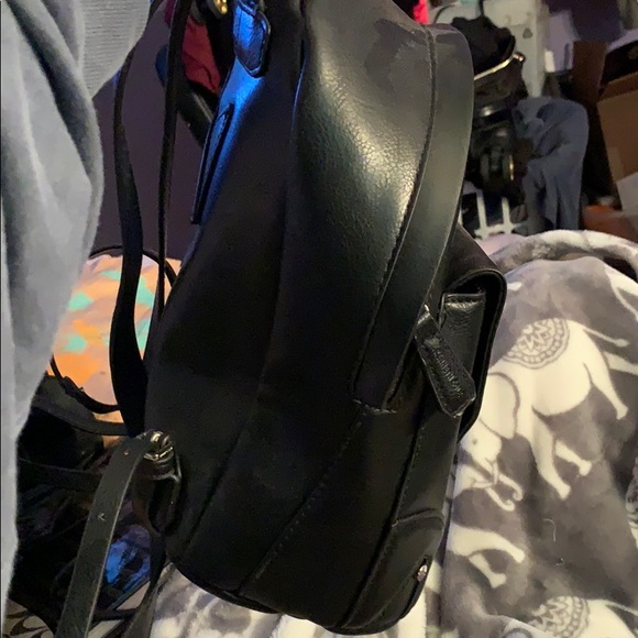 Mini black backpack purse only used once - Picture 2 of 2